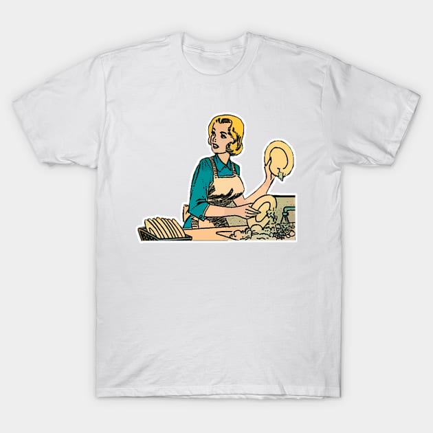 I like to wash dishes! T-Shirt by Marccelus